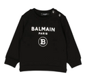 Black Baby Sweatshirt with Logo