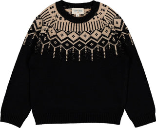 Black and Beige Robert Sweater