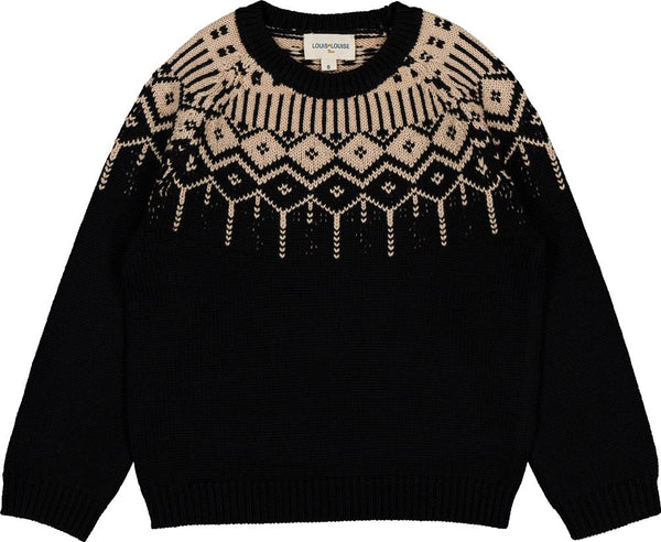 Black and Beige Robert Sweater