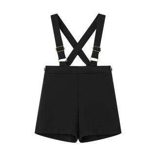 Black Suspender Overalls