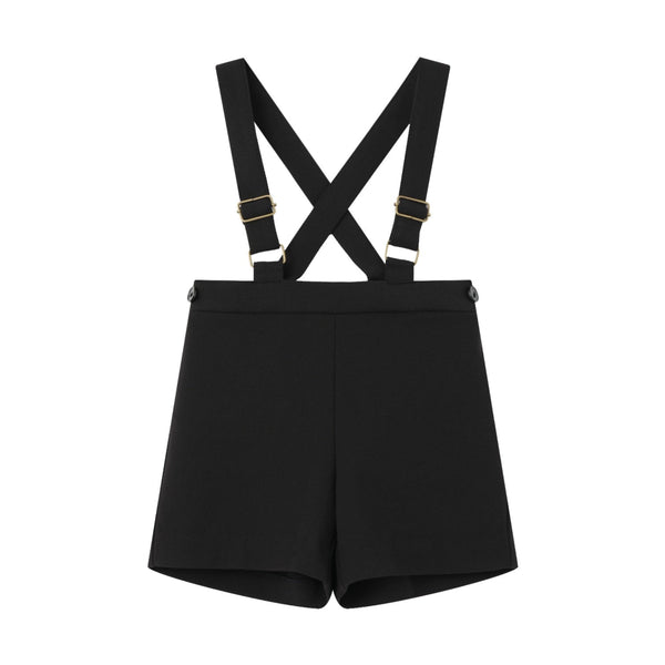 Black Suspender Overalls