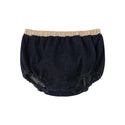 Blue Denim Elastic Waist Bloomer