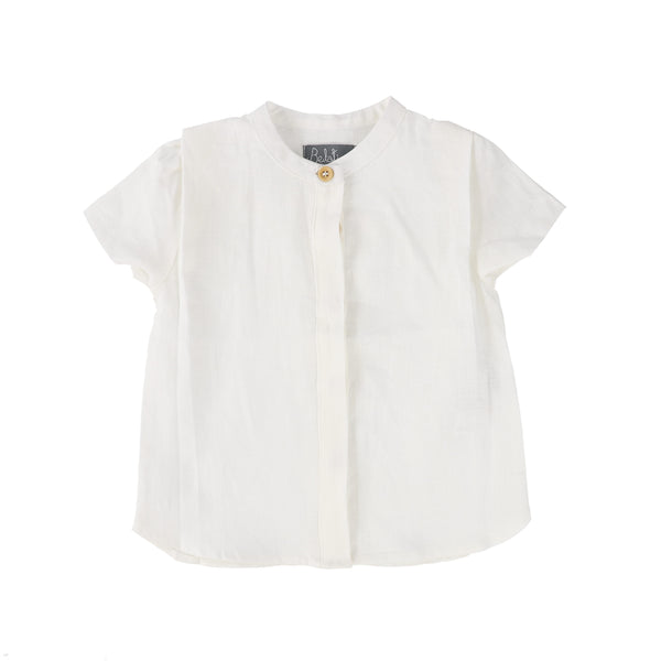 BT White Pleat Detail Shirt