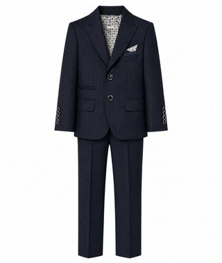Navy Light Stripe Two Button Suit