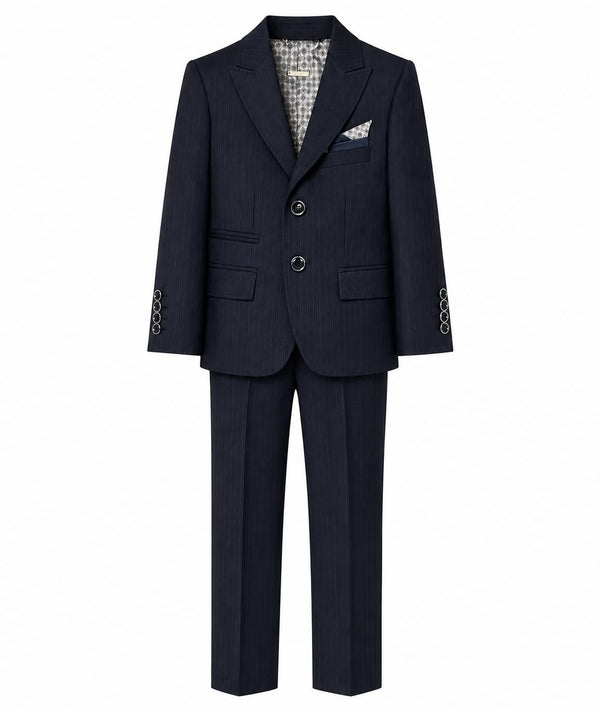 Navy Light Stripe Two Button Suit