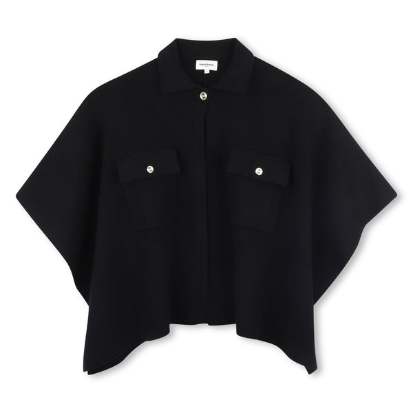Black Knit Cape