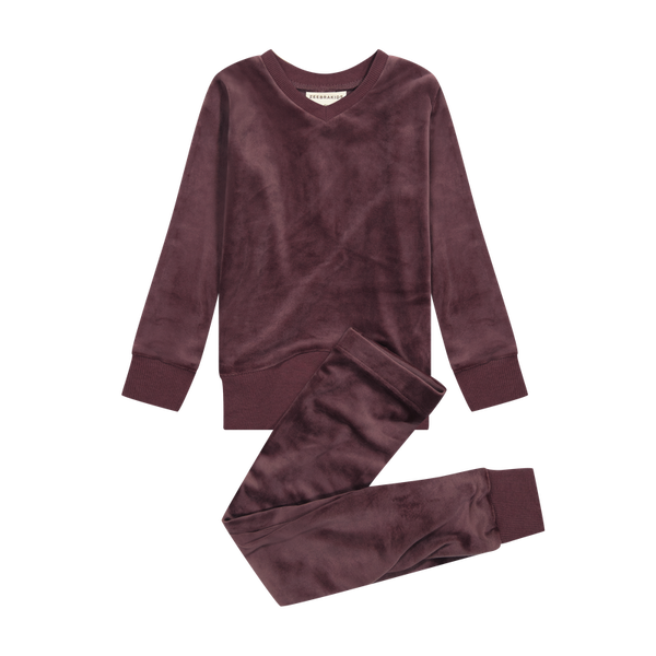 Mauve Velour Pajamas