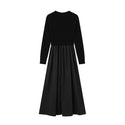 Black Cabled Robe Dress