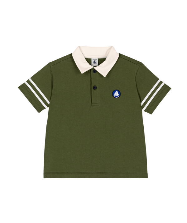 Green with White Trim Polo