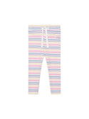 Multicolor Rainbow Stripe Ribbed Legging