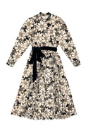 Beige Floral Judith Dress