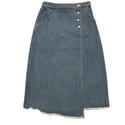 CCB Blue Denim Button Skirt