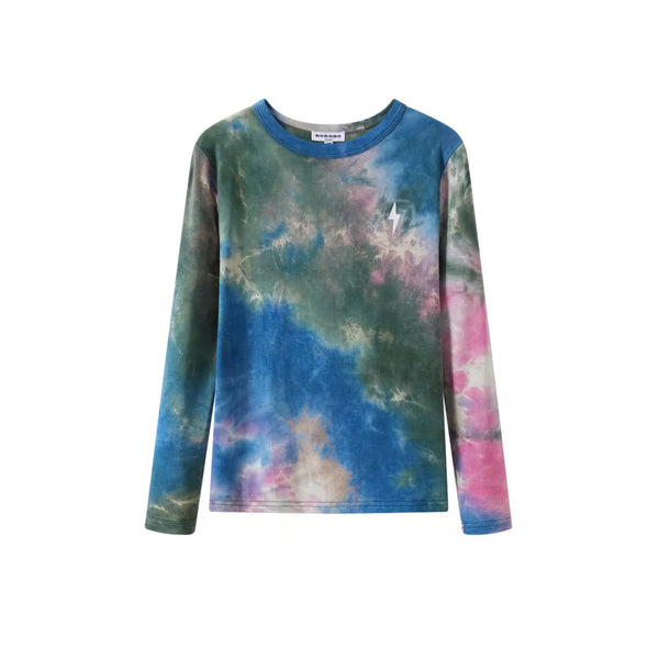 Multicolor Tie Dye Long Sleeve Tee