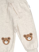 Beige Furry Hux Sweatpants