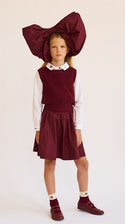 Burgundy Taffeta Skirt