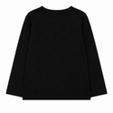 Black Logo Long Sleeve Tee