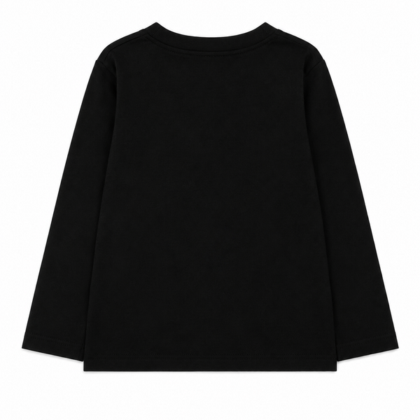 Black Logo Long Sleeve Tee