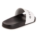 White Givenchy Logo Slides