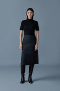 Black Anja Quilted Skirt