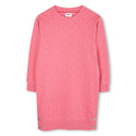Raspberry Printed Sweatshirt Dress