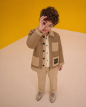 Camel FF Patch Knit Jacket
