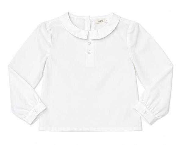 White Peter Pan Shirt