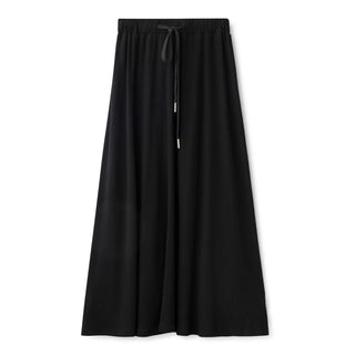 Black Rib Maxi Skirt