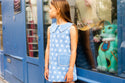Light Blue Mitsette Denim Flower Dress