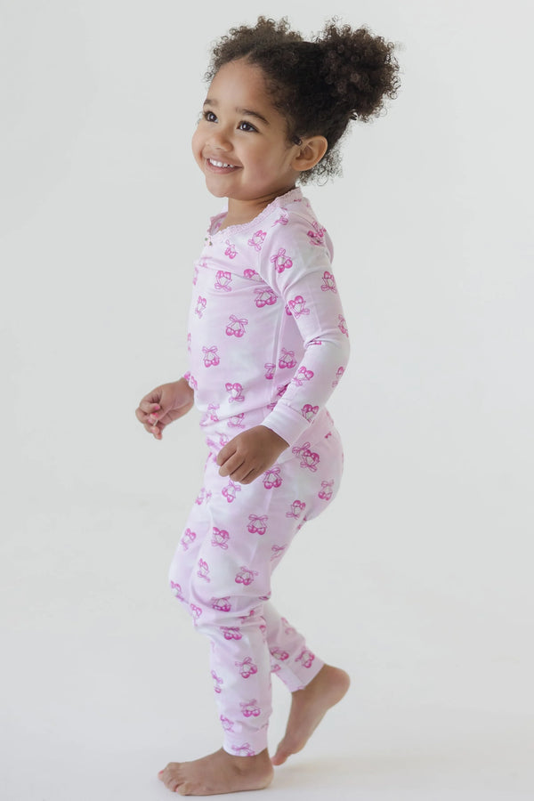 Pink Sweet Cherries Pajama Set