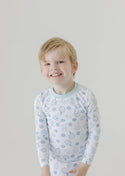 Blue Pickleball Print Pajama Set
