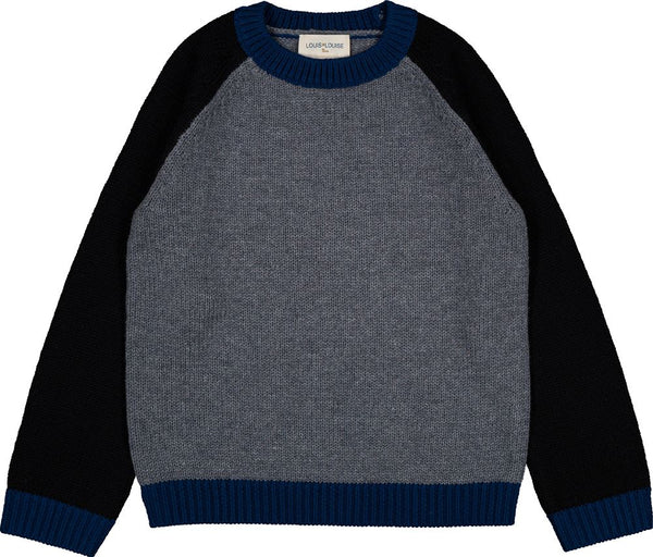 Grey and Navy Rupert Sweater