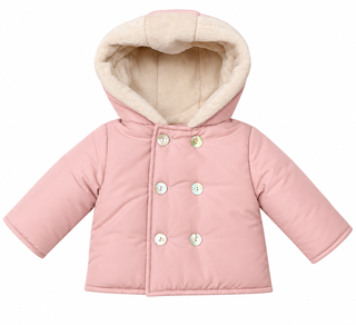 Pink Fillan Fur Lined Coat