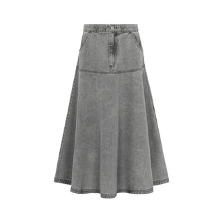 Grey Denim Teen Skirt