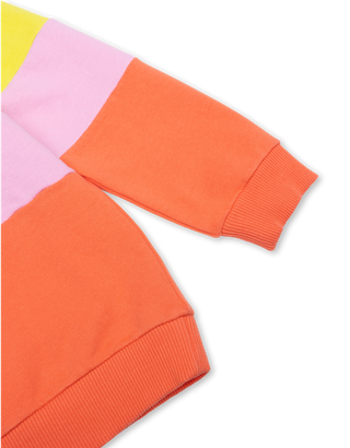 Lilac Herita Colorblock Striped Sweatshirt