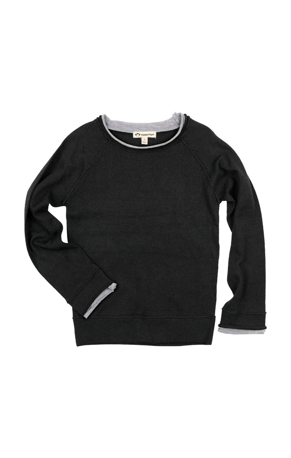 Black Jackson Roll Neck Sweater