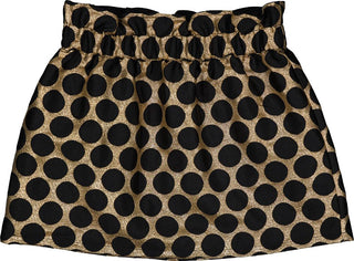 Gold and Black Zippa Long Length Skirt