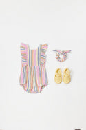 Multicolor Striped Romper