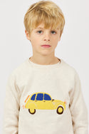 Heather Sand Car Crewneck