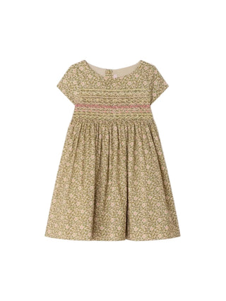 Green Floral Duchesse Dress