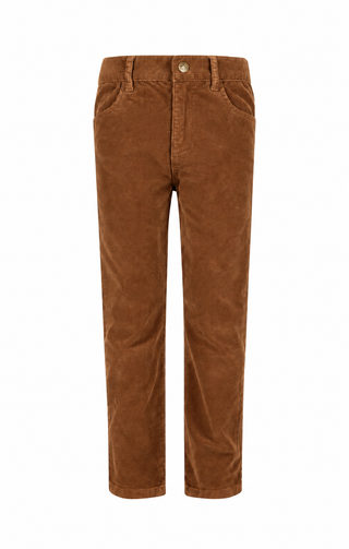 Cognac Skinny Cords Pants