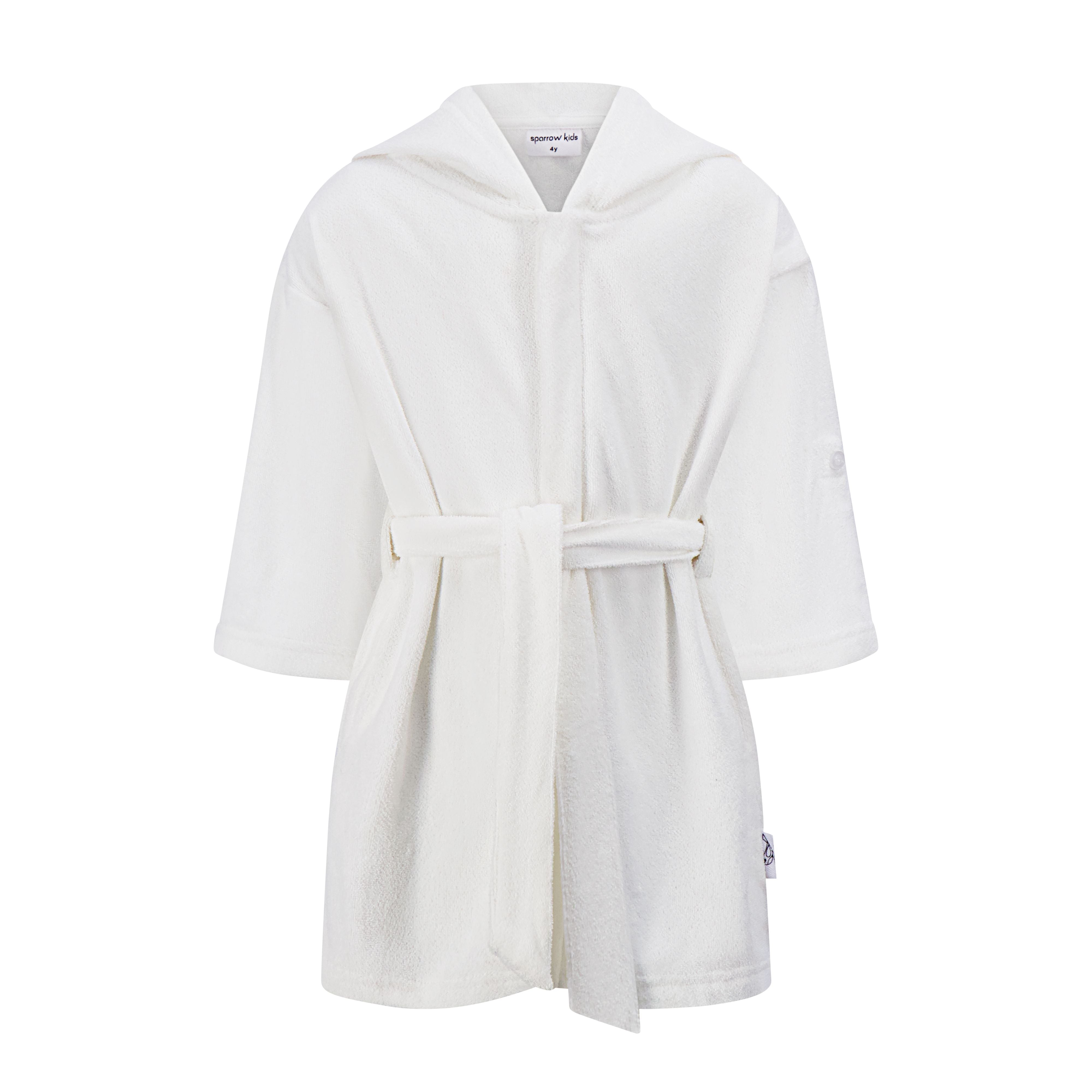 White Terry Robe with Belt | The Red Balloon