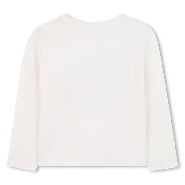 Ivory Cat and Yarn Long Sleeve Tee