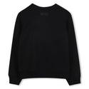 Black with Beige Logo Crewneck