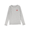 Grey Long Sleeve Heart Logo Tee