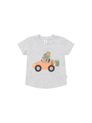 Grey Marle Carrot Car Hux Tee