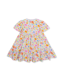 White Doozle Toddg Waterly Flower Print Dress