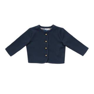 Navy Cropped Blazer