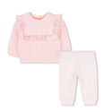 Pink Ruffle Sweatshirt and Leggings