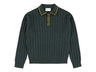 Green Mir Yan Long Sleeve Polo