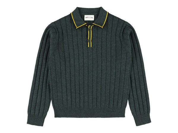 Green Mir Yan Long Sleeve Polo